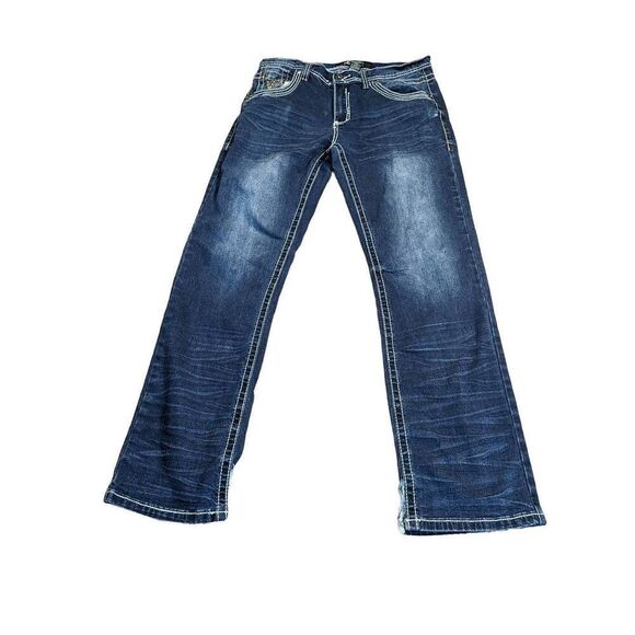 True Luck designer jeans vintage y2k . Size 32/32 - Picture 1 of 10